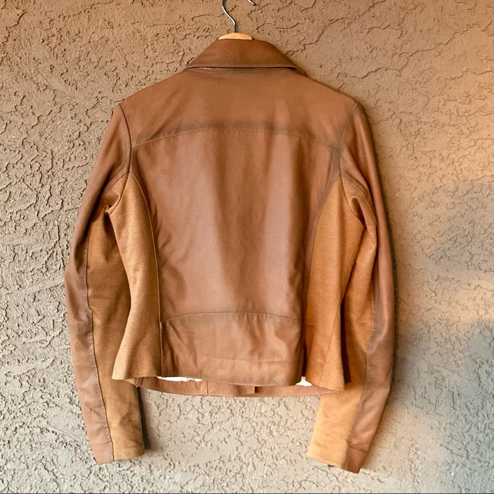 Leather MOTO Jacket, Soft Mixed Media ⭐️ GORGEOUS - Picture 15 of 15